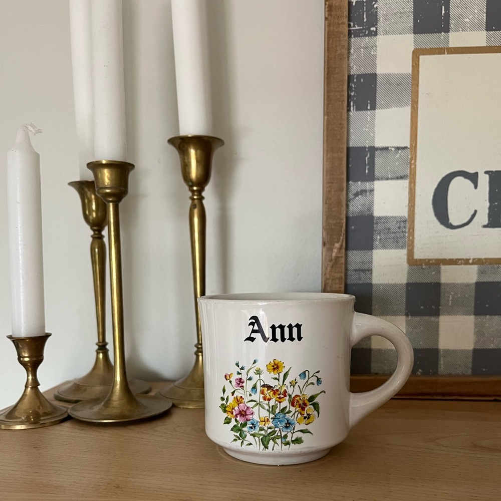 Charming Floral White Mug
